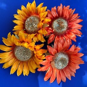 CRAFT CLIP-ON SUNFLOWER BUNDLE (4)